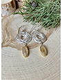 GP Rutilated Quartz & Brushed Sterling Earrings