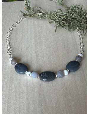 Leland Blue & Stones Sterling Chain Necklace