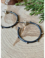 Urban Oxydized Nobby Sterling Hoops