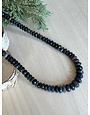 Black Opal Beaded Necklace w/ 14k Solid Rose Gold