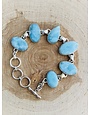 Larimar Sterling Toggle Bracelet