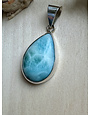 Large Teardrop Larimar Pendant