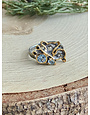 Blue Topaz w/ Sapphire Butterfly GP & RP Sterling Ring Sz 7