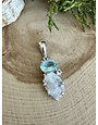 Moonstone & Blue + White Topaz Sterling Pendant RP