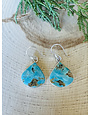 Turquoise Pear Sterling Earrings
