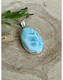 Larimar Oval Sterling Pendant