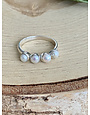 Four Pearl Sterling Ring