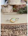 Dainty Pear Opal GP Sterling Ring Sz 9