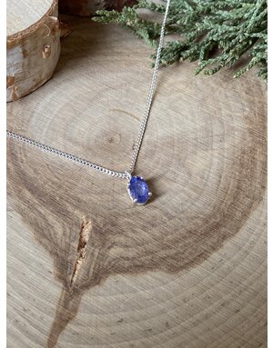 Dainty Tanzanite Sterling Necklace