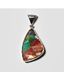 Ammolite Sterling Large Wedge Pendant