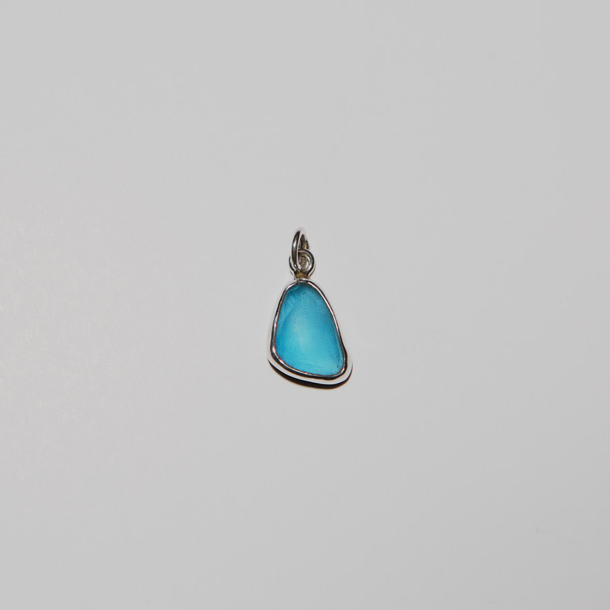 Beach Glass Aqua Pendant