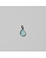 Beach Glass Ice Blue Pendant