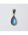 Labradorite Teardrop Sterling Pendant