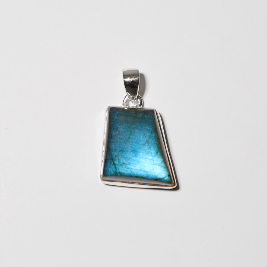 Nugent Labradorite Rhomboid Sterling Pendant