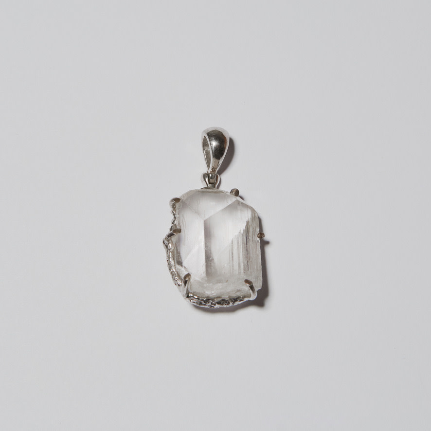 Danburite Crystal Sterling Pendant RP