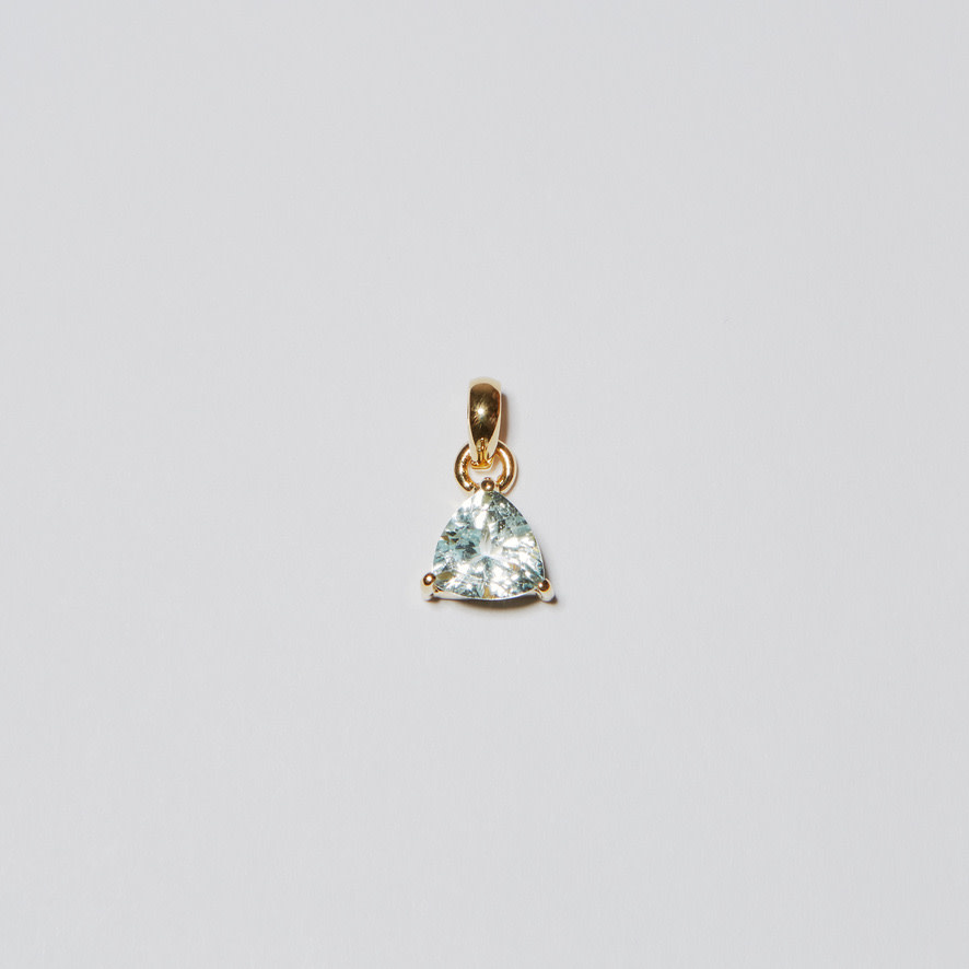 Nugent Aquamarine Trilliant Vermail Pendant