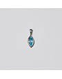 Blue Topaz Marquis Sterling Pendant