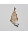 Rutilated Quartz Large Wedge Sterling Pendant RP