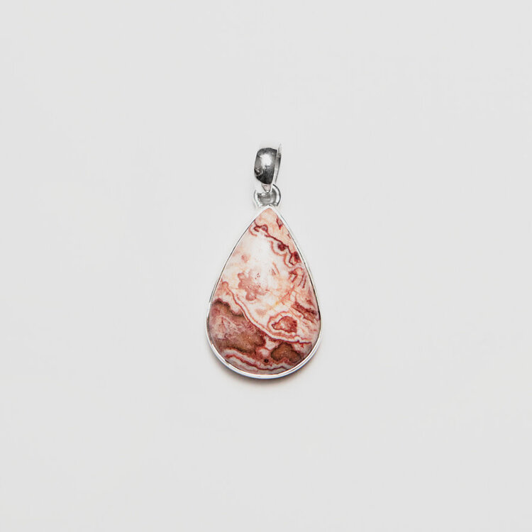 Rosetta Stone Teardrop Sterling Pendant