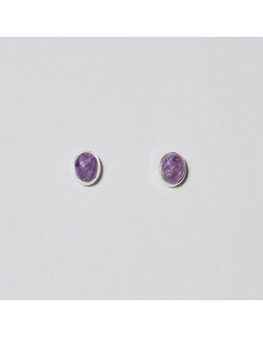 Charoite Studs