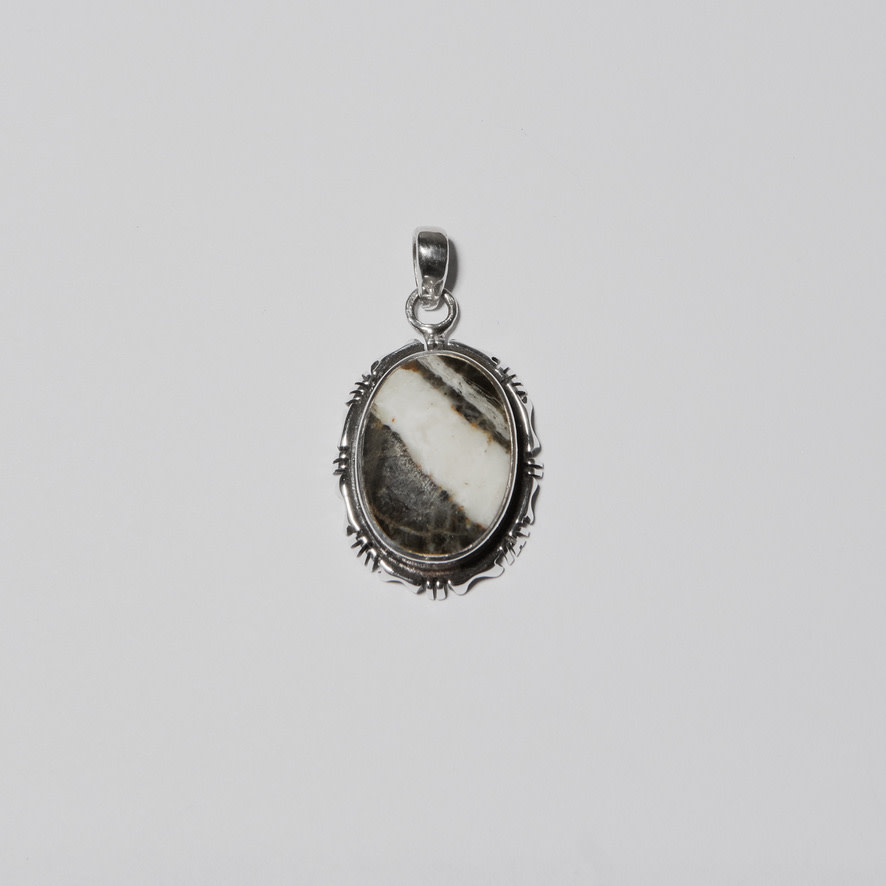 White Buffalo Sterling Pendant