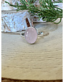 Nugent Rose Quartz Faceted Oval Ring Sz 7