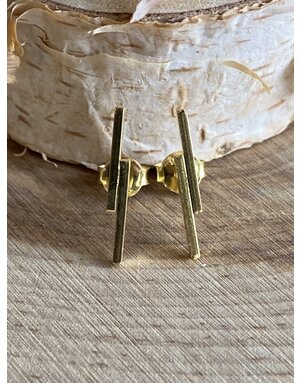 Double Line Bar GP Sterling Studs