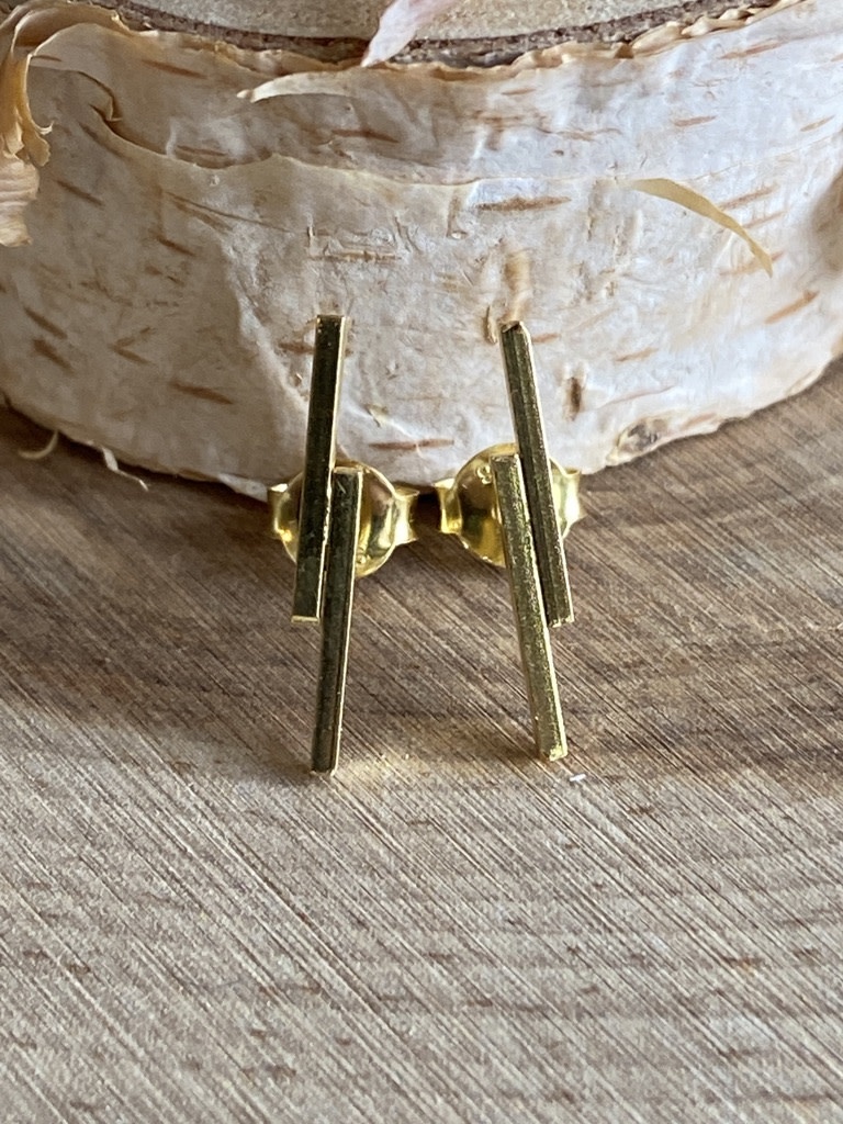 Double Line Bar GP Sterling Studs