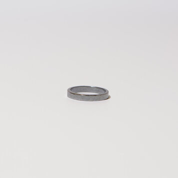 Sterling Hammered Oxidized Ring