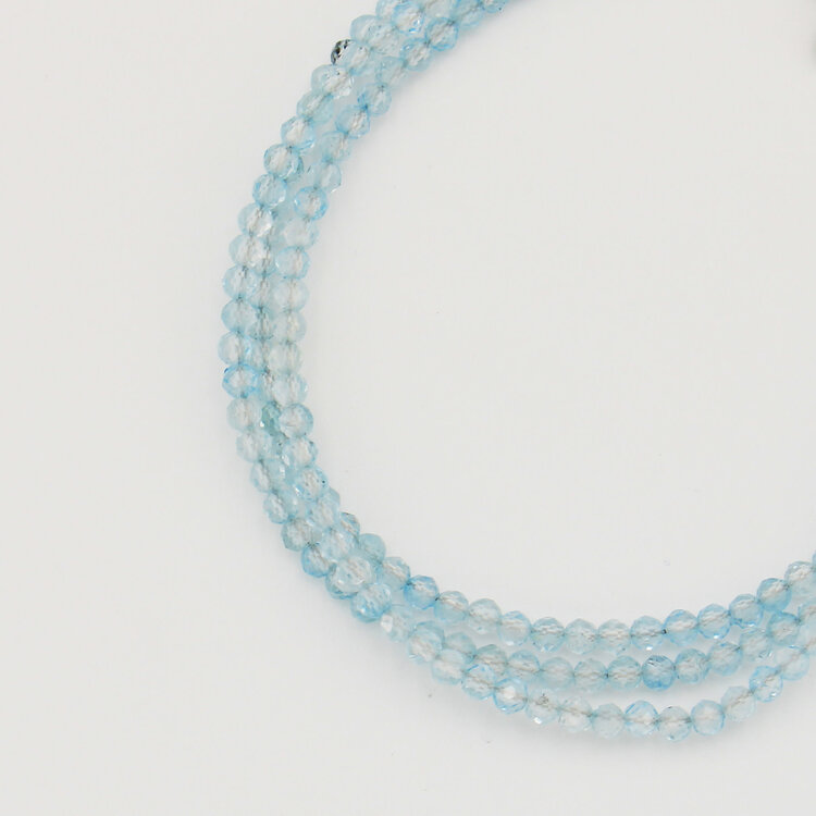 Dainty Gemstone Beaded Sterling Bracelet