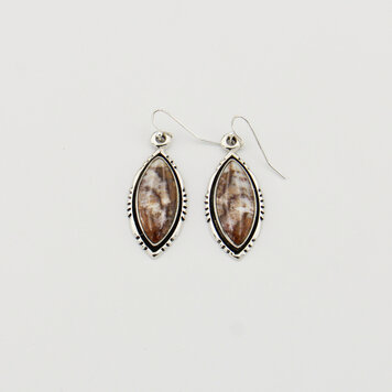 Wild Horse Marquis Sterling Earrings Wild Horse Marquis Sterling Earrings