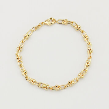 Mini Horseshoe Link GF Bracelet