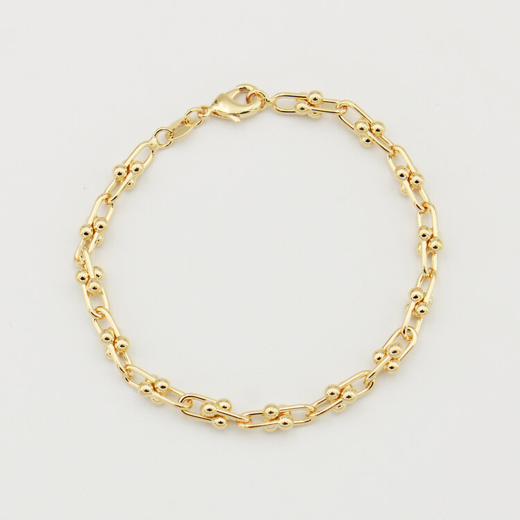 Mini Horseshoe Link GF Bracelet