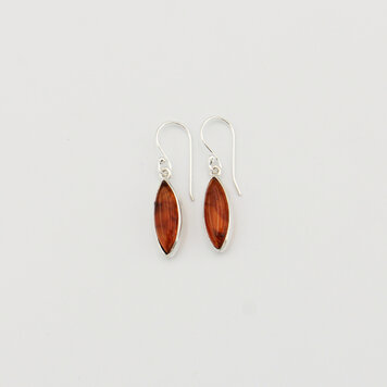 Amber Marquis Sterling Earrings
