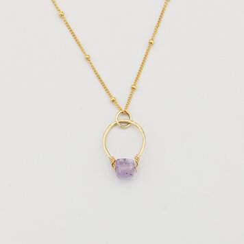 Get Lucky Amethyst GF Necklace 15-17" Get Lucky Amethyst GF Necklace 15-17"
