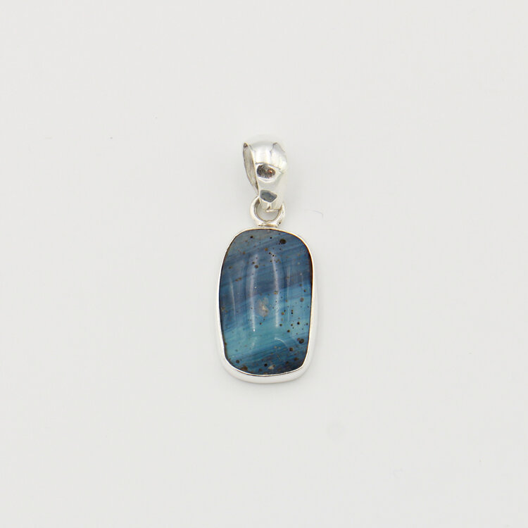 Leland Blue Rectangle Sterling Pendant