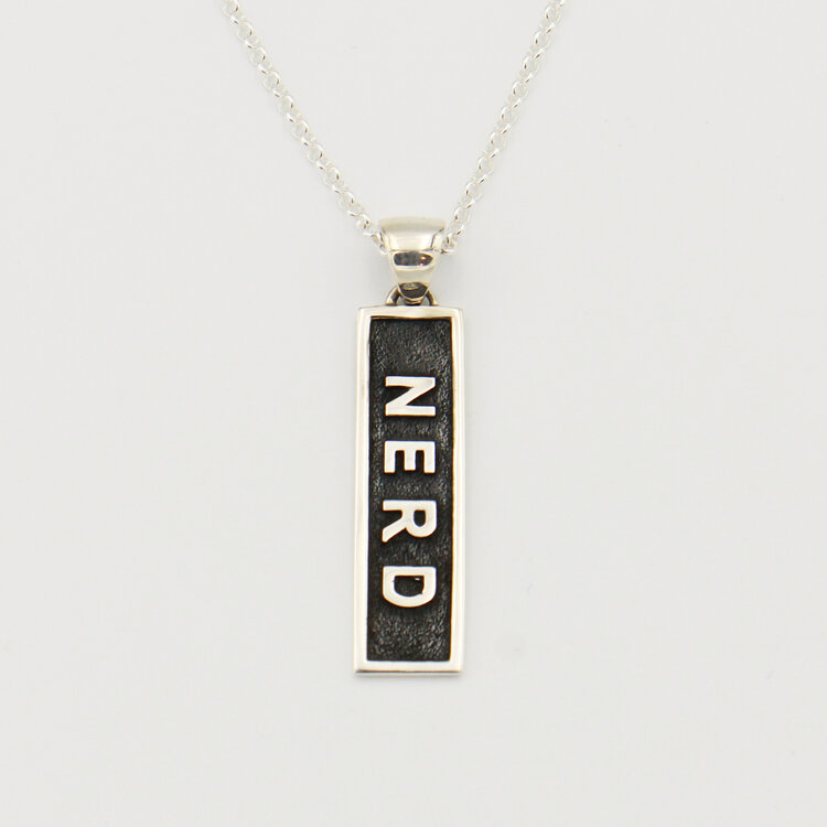 Sterling Silver Nerd Necklace