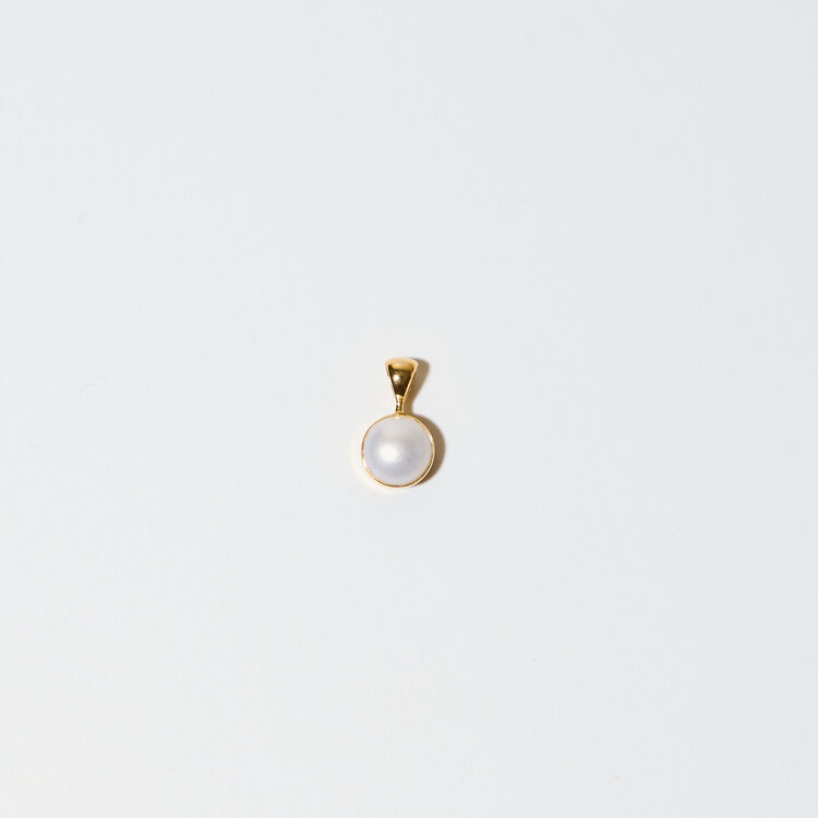Pearl Round Sterling GP Pendant