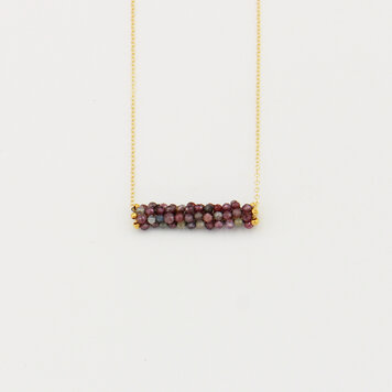 Ruby & Sapphire Beads GF Necklace Ruby & Sapphire Beads GF Necklace