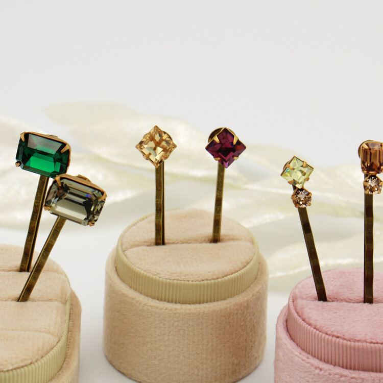 Swarovski Square Hair Pin