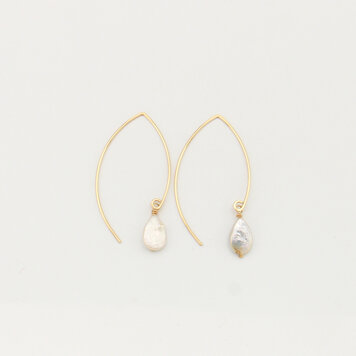 Baroque Pearl Large Curved GF Threader