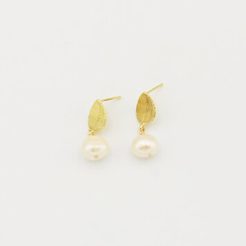 Freshwater Pearl Post GF Earrings