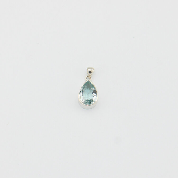 Light Blue Topaz Teardrop Pendant