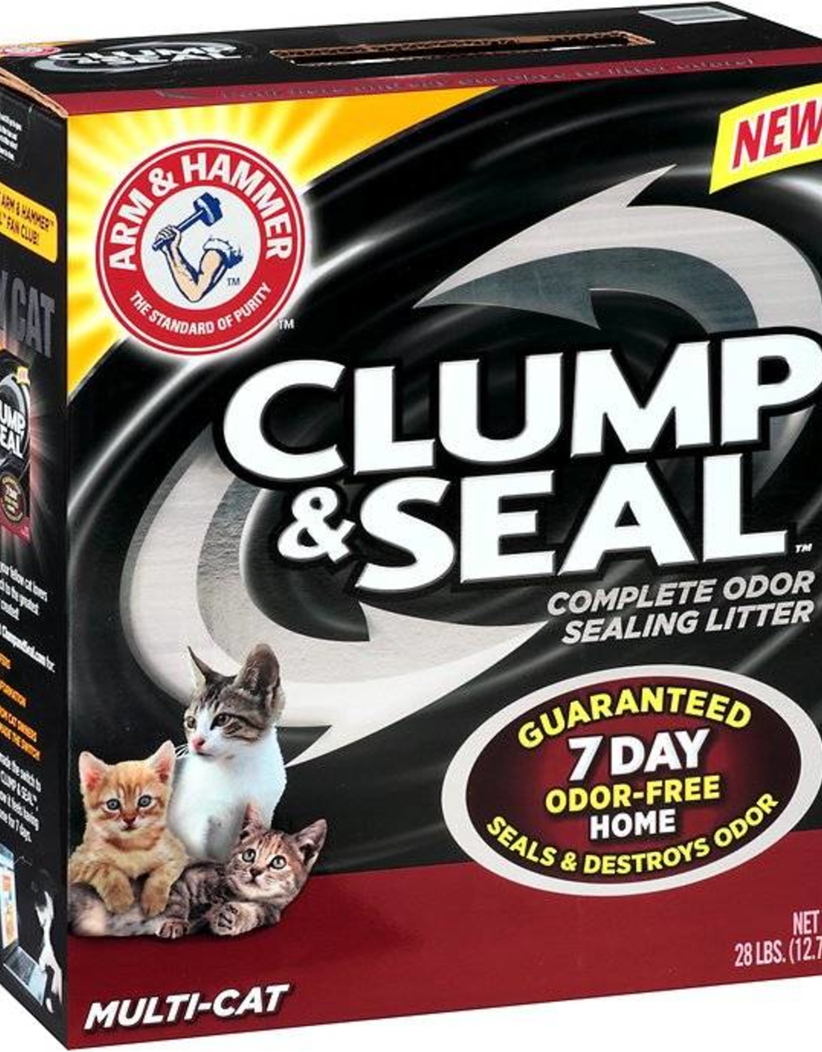 Arm & Hammer Clump & Seal Multi Cat Litter, 19 lb. City Bark