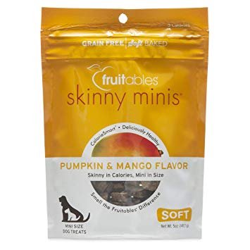 Fruitables Skinny Minis Pumpkin & Mango Soft & Chewy Dog Treats, 5 oz.