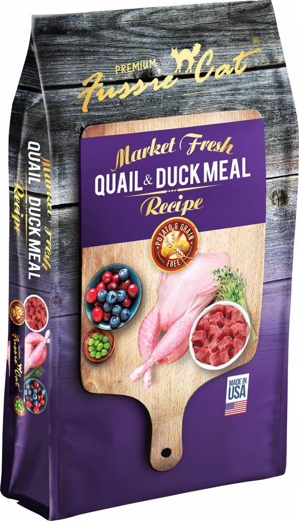 Fussie Cat Market Fresh Quail & Duck Recipe Grain-Free Dry Cat Food