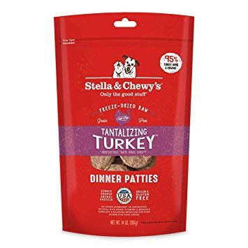 Stella & Chewy Turkey Patties Freeze-Dried Grain-Free Dog Food