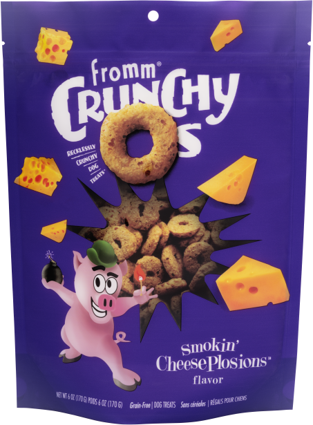 Fromm Grain Free Crunchy O's Smokin' CheesePlosions Dog Treats