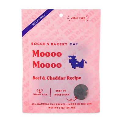 Bocce's Bakery Moo Moo Beef & Cheddar Cat Treats, 2 oz