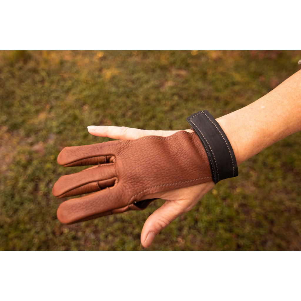 3 Rivers Archery Deerskin Berlin Style Shooting Glove